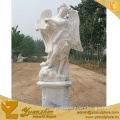 White Marble Standing Angel Statue (STU-D216)